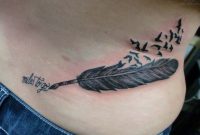 Raven Feather Tattoo On Lowerback pertaining to proportions 1280 X 960