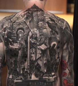 Religious Back Tattoo Body Art Cool Back Tattoos Back Tattoo in proportions 870 X 953