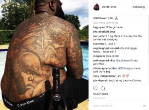 Rick Ross Reveals Notorious Big Tattoo Sohh regarding proportions 1606 X 1188