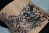 Roses With Wild Flowers Lower Back Tattoo Blurmark for measurements 1080 X 1080