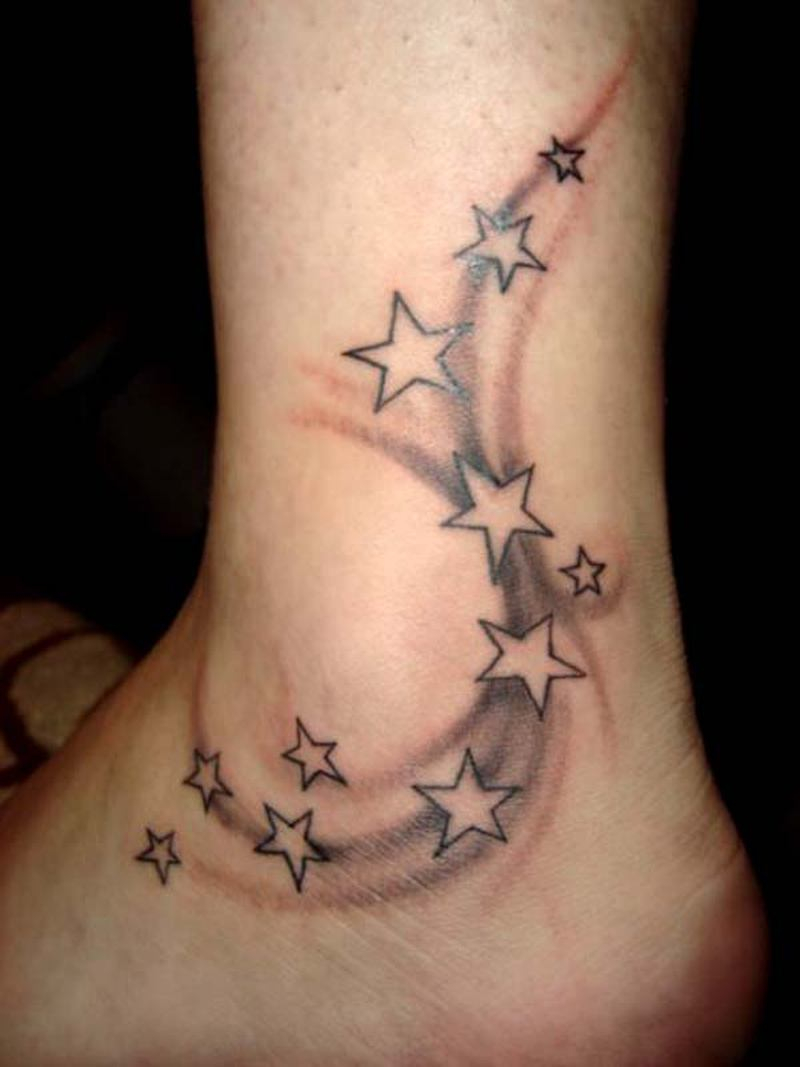 Shooting Star Ankle Tattoo Design Tattoos Book 65000 Tattoos with regard to proportions 800 X 1067