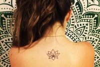 Simplistic Lotus Tattoo On Upper Back Tattoos Small Lotus Flower intended for measurements 1198 X 1334