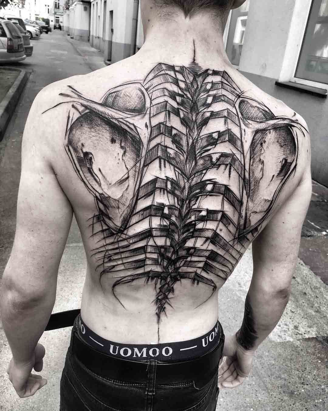 Skeleton Tattoo On Back Tattoosonback Tattoos On Back Tattoos intended for measurements 1080 X 1350