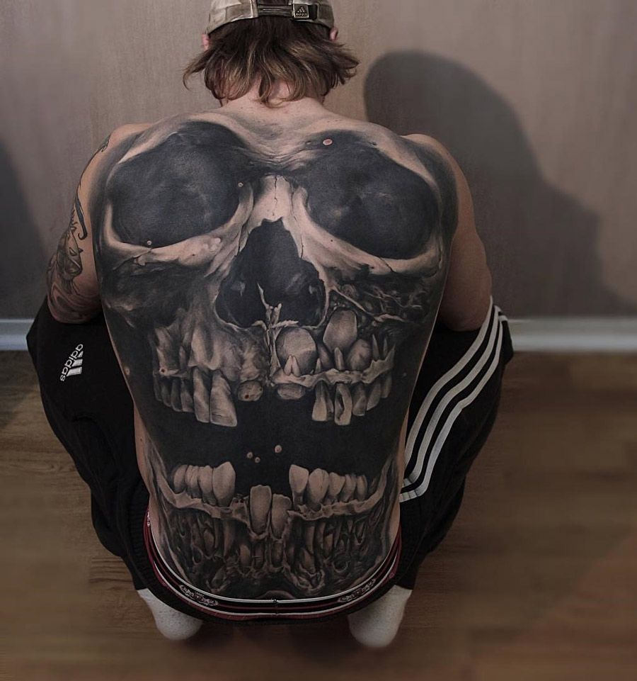 Skull Back Tattoo Tattoos Skull Tattoos Back Tattoo Tattoos pertaining to sizing 900 X 961
