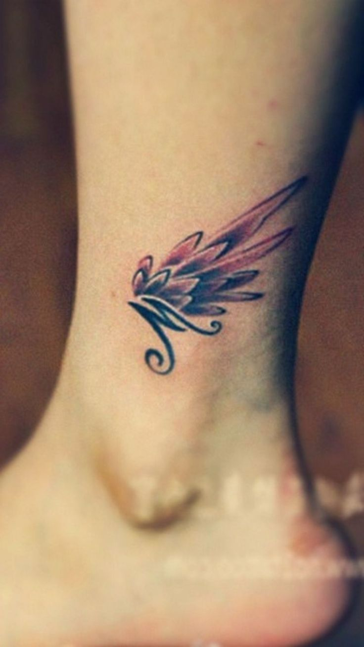 Small Angel Wing Tattoos On Ankle Body Tattoo Art Nana Tattoos inside size 736 X 1307