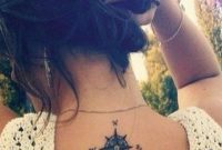 Small Compass Tattoo Ideas Back Of Neck Spine Womens Tats Tatouage regarding measurements 1059 X 1500