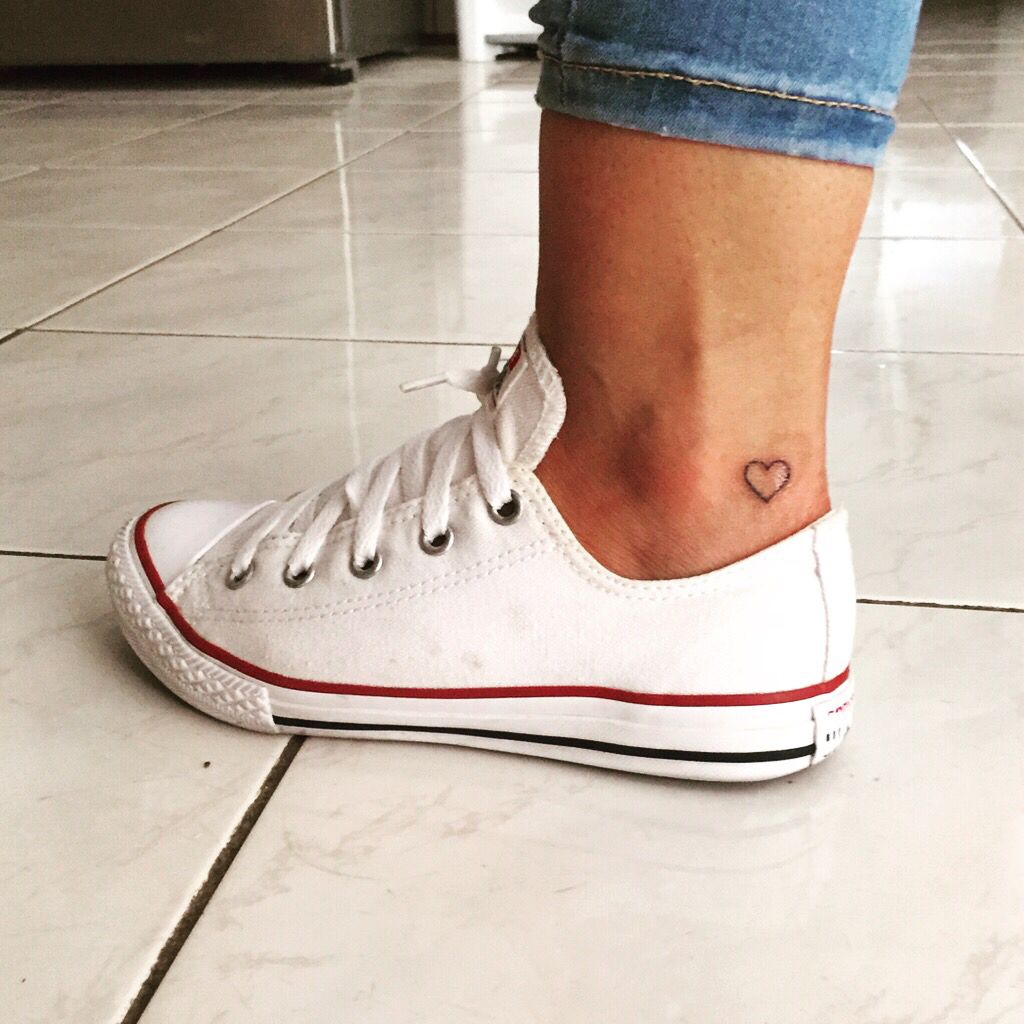 Small Tattoo Heart Ankle Tattoos Small Tattoos Foot Tattoos regarding sizing 1024 X 1024