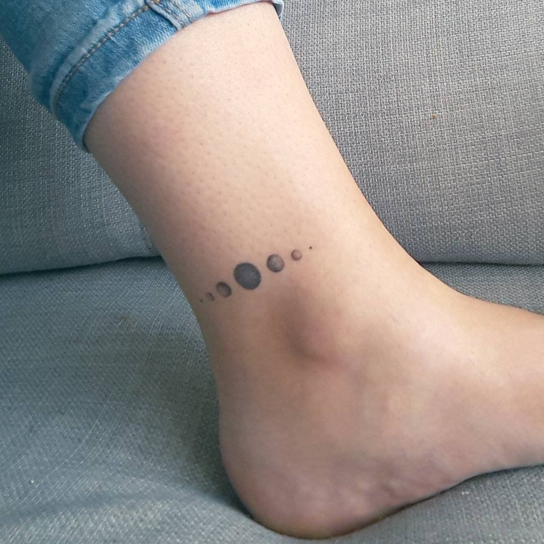 Solar System Beauty Ankle Tattoo Ankle Tattoo Small Foot Tattoos regarding sizing 1080 X 1080