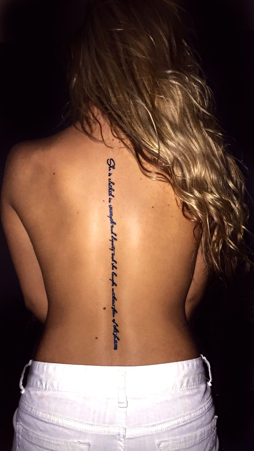 Spine Tattoo Bible Verse Tattoos Spine Tattoos Spine regarding size 1080 X 1920