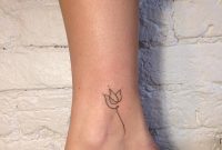 Stickandpoketattoo Minimalist Hand Poked Ba Lotus Flower Tattoo with regard to measurements 1000 X 1000