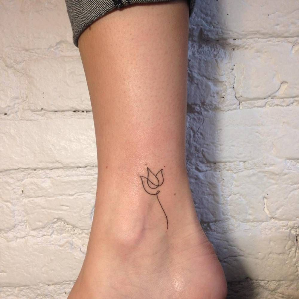Stickandpoketattoo Minimalist Hand Poked Ba Lotus Flower Tattoo with regard to measurements 1000 X 1000