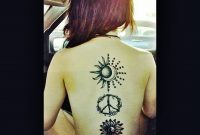 Sun Moon Flowers Peace Sign Yin Yang Flower Tattoos Hippie Life inside measurements 1188 X 1188