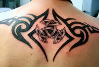 Superb Tribal And Celtic Design Tattoo On Upper Back pertaining to proportions 1270 X 711