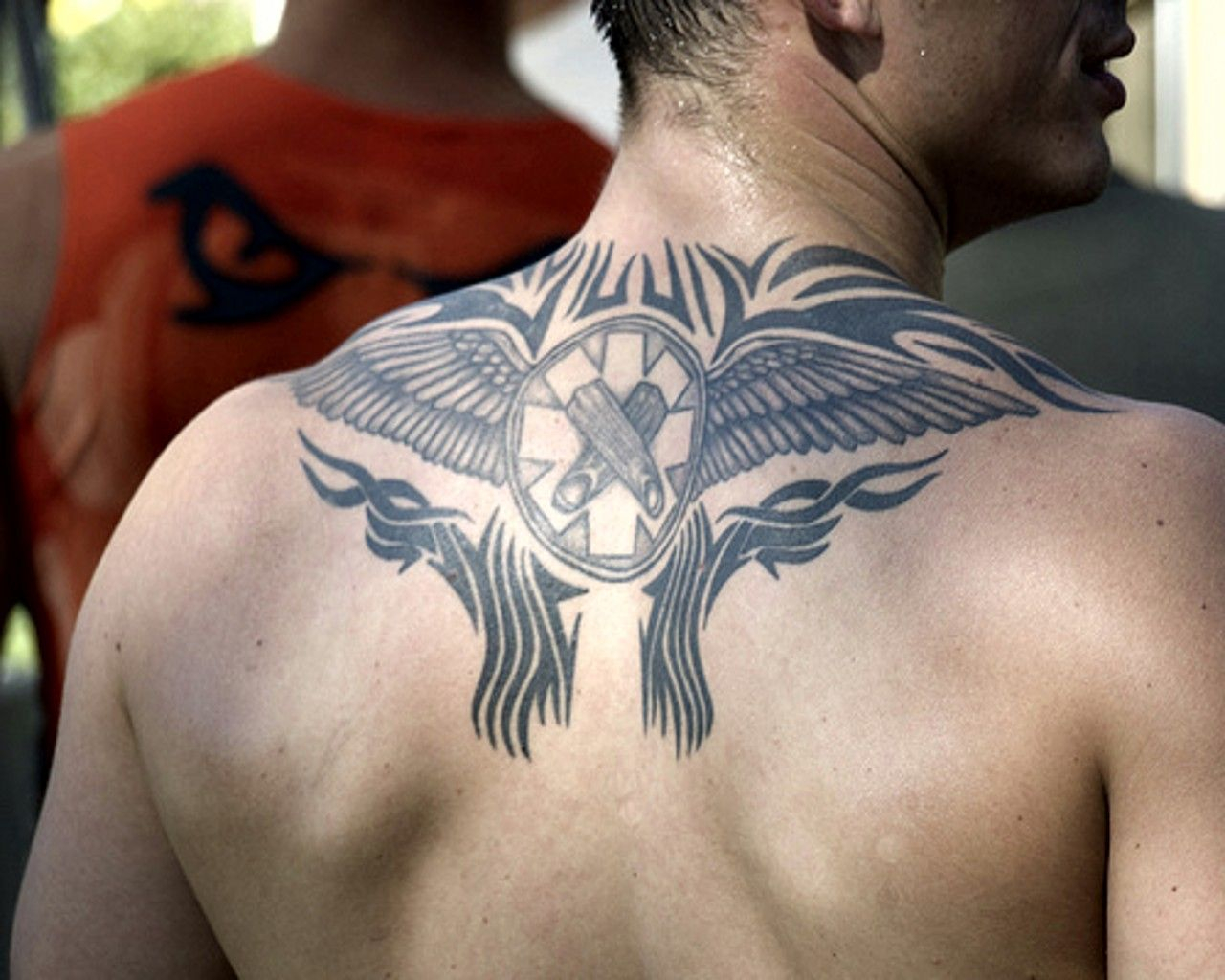 Tattoo Designs Male Upper Back Tattoo Design Exclusive Tribal pertaining to sizing 1280 X 1024