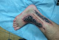 Tattoo I Got Done Around My Scar From Ankle Surgery Done Joshua throughout size 3264 X 2448