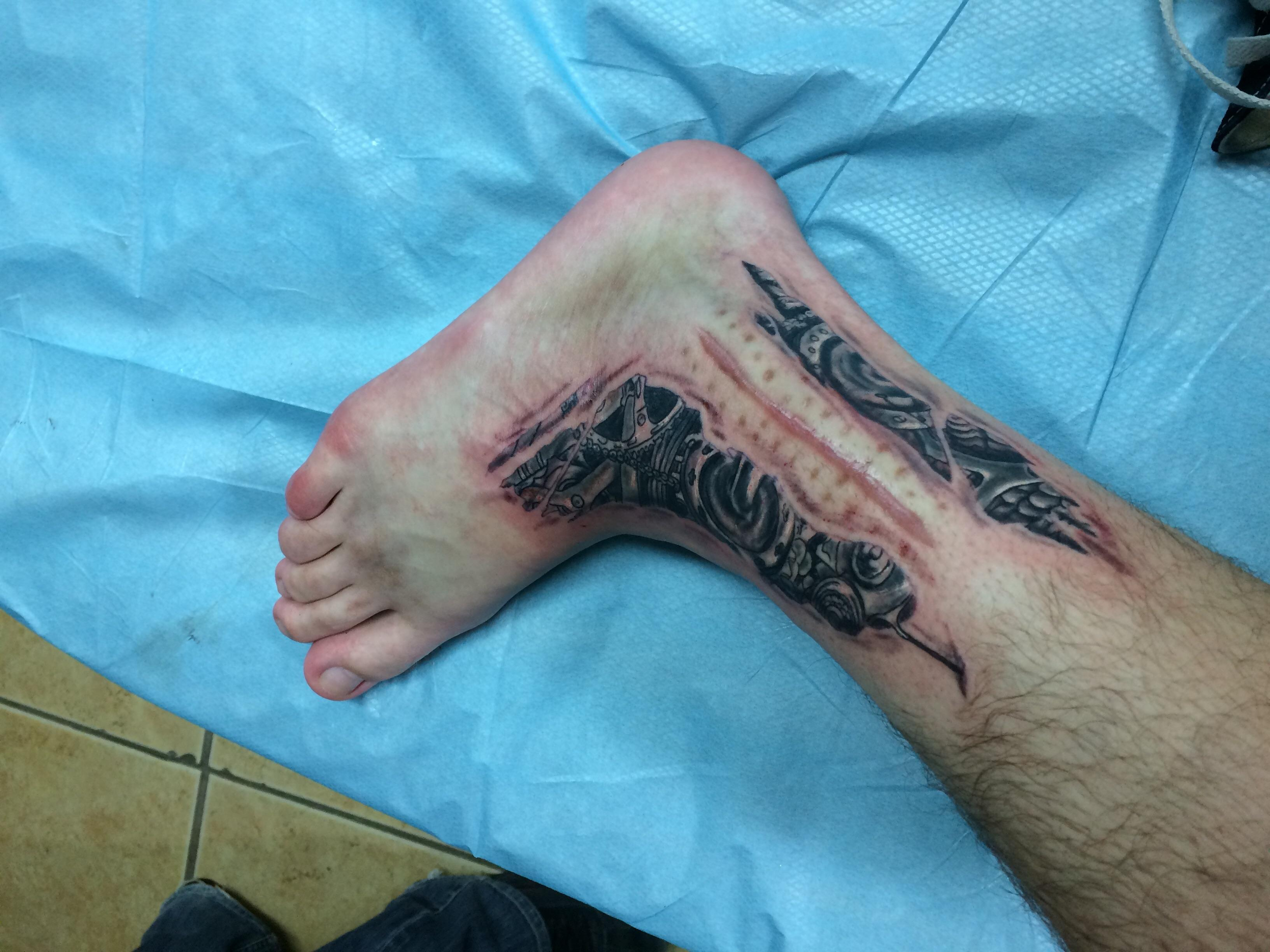 Tattoo I Got Done Around My Scar From Ankle Surgery Done Joshua throughout ...