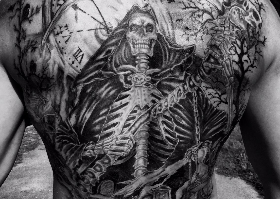 The 79 Best Grim Reaper Tattoos For Men Improb throughout measurements 1136 X 808