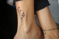 This Tiny Floral Ankle Tattoo Is Too Cute Tattoo Dainty Tattoos regarding proportions 1080 X 1080