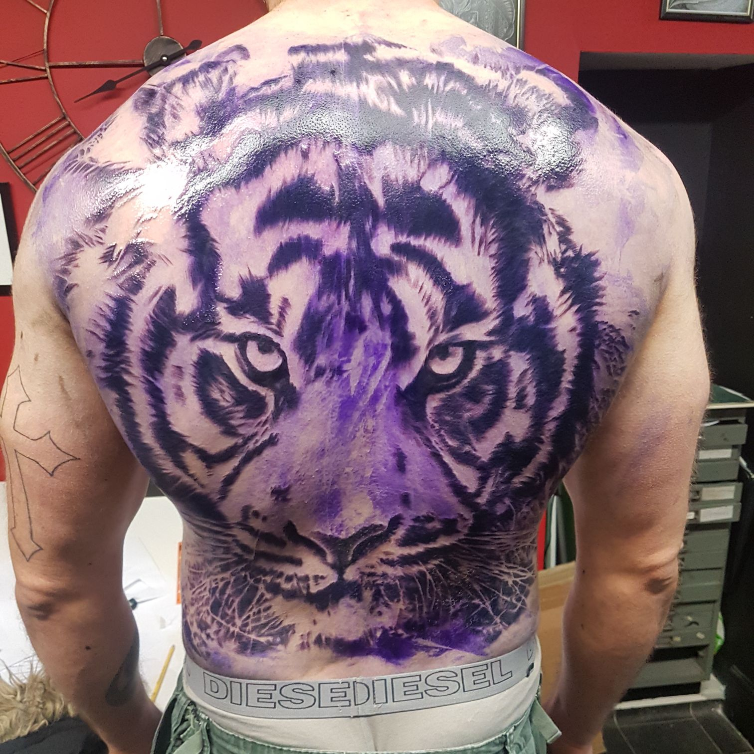 Tiger Face Full Back Piece Best Tattoo Design Ideas with size 1512 X 1512