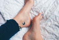 Tiny Crescent Moon Tattoo On Ankle Ink Halbmond Tattoo Tattoo inside measurements 1024 X 1024