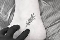 Tiny Flower Bouquet On The Ankle Ankle Tattoos Tattoos Bouquet within proportions 1000 X 800
