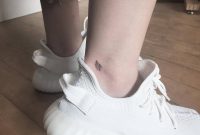 Tiny Wing Tattoo On The Ankle Tattoo Ideas Little Tattoos Girl inside measurements 1000 X 1000