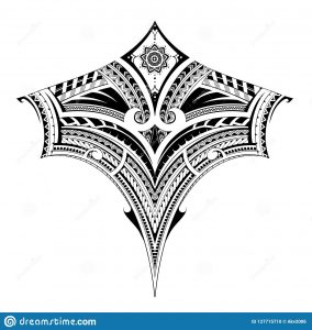 Tribal Art Tattoo For Chest And Back Area Stock Vector throughout proportions 1600 X 1690