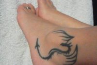 Tribal Dragon Tattoo On Ankle for sizing 768 X 1024