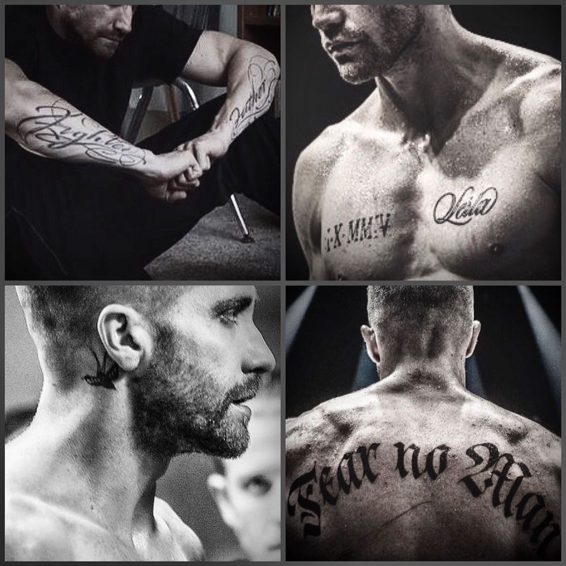 True Fighter Southpaw Tattoo Fighter Jake Gyllenhaal Southpaw throughout proportions 1136 X 1136