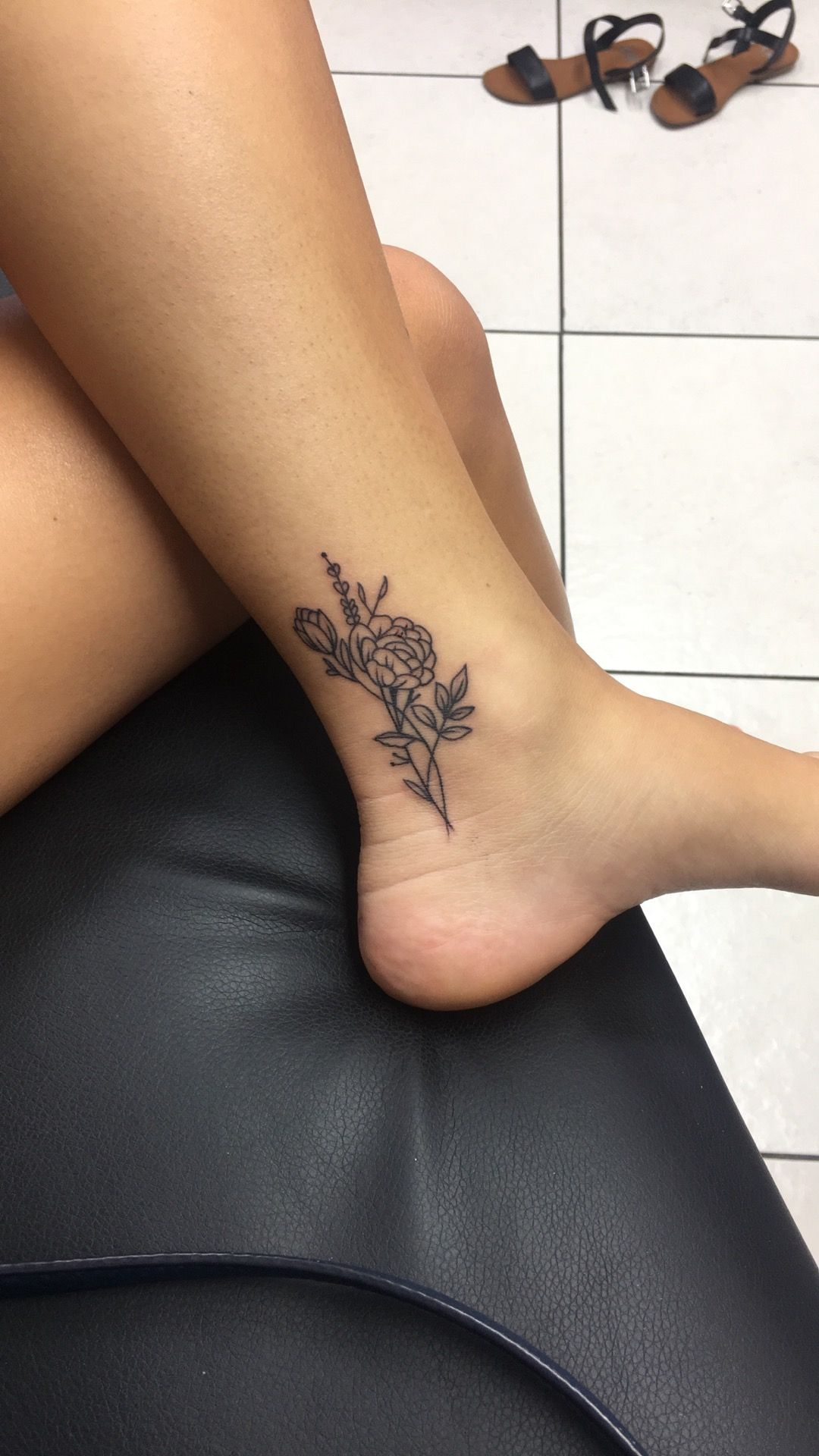 Tulip Tattoo Peony Tattoo Flower Tattoo Ankle Tattoo Tulip And Peony for dimensions 1080 X 1920