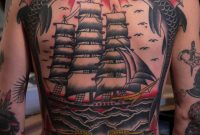 Unbelievable Nautical Themed Back Piece Tattoo Back Pieces with measurements 855 X 1280