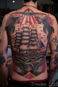 Unbelievable Nautical Themed Back Piece Tattoo Back Pieces with measurements 855 X 1280