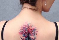 Unique And Cool Tree Of Life Family Tree Watercolor Back Tattoo throughout measurements 1173 X 1500