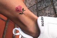 Watercolor Rose Ankle Tattoo Ideas For Women Pretty Feminine inside dimensions 1353 X 2048