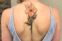 Watercolor Yellow Hibiscus Flower Tattoosonback Tattoos On Back throughout size 1080 X 1350