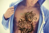 Waterproof Temporary Tattoo Sticker Body Art Large Tiger Tattoo On in size 1000 X 1000