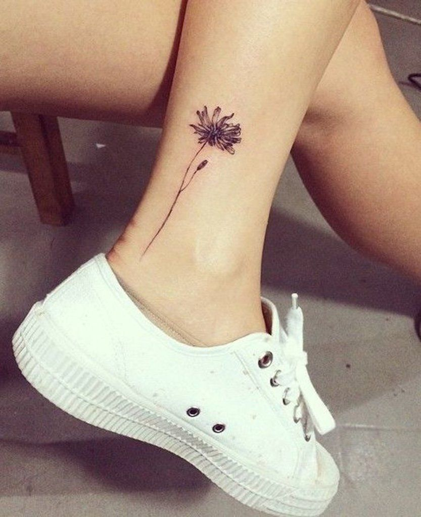 Wild Flower Ankle Foot Tattoo For Women Mybodiart Tattoo in measurements 833 X 1024