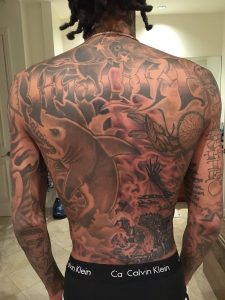 Wiz Khalifa Back Tattoos Tattoos Ideas for size 900 X 1200