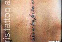 Writing Back Tattoo Doristattoo On Deviantart pertaining to sizing 774 X 1032