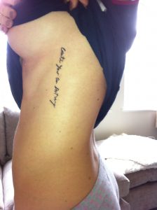 Written Script Tattoo Create Your Own Destiny One Week Old throughout measurements 1936 X 2592