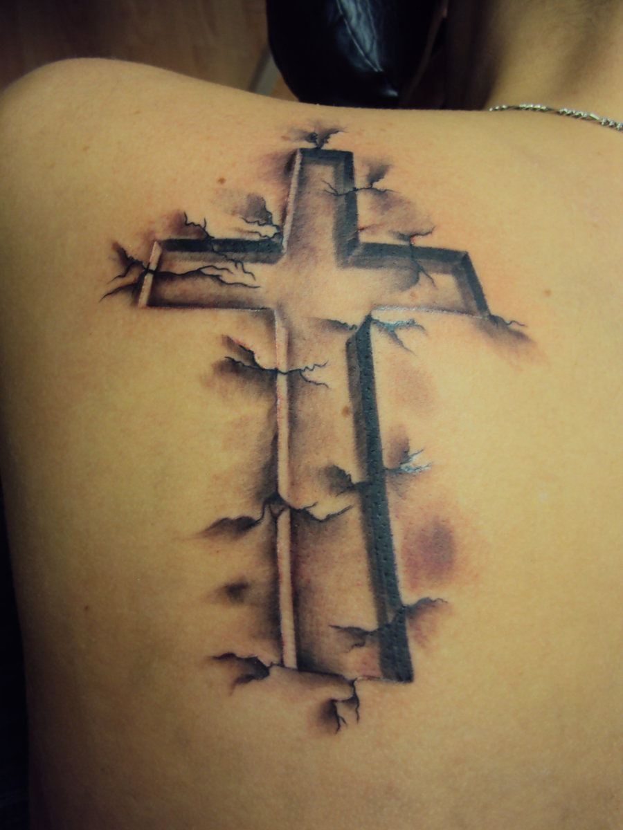 105 Beautiful 3d Cross Tattoo for measurements 900 X 1200