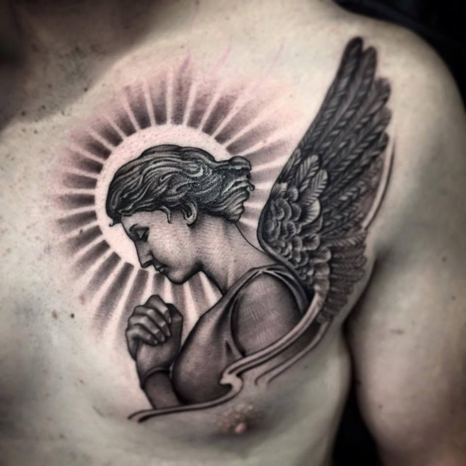 105 Best Angel Tattoos Designs With Meanings intended for measurements 960 X 960