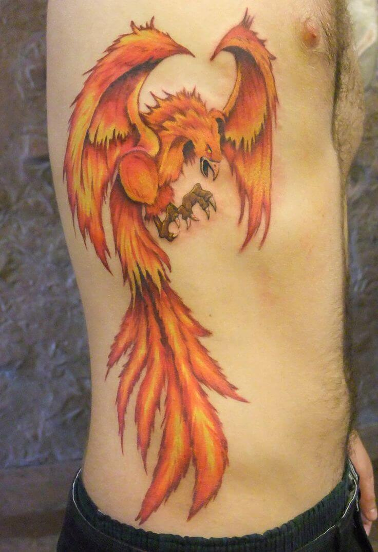 109 Best Phoenix Tattoos For Men Rise From The Flames Improb with regard to size 736 X 1076