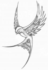 12 Inspiring Swallow And Sparrow Tattoos Art Sparrow Tattoo for proportions 900 X 1329