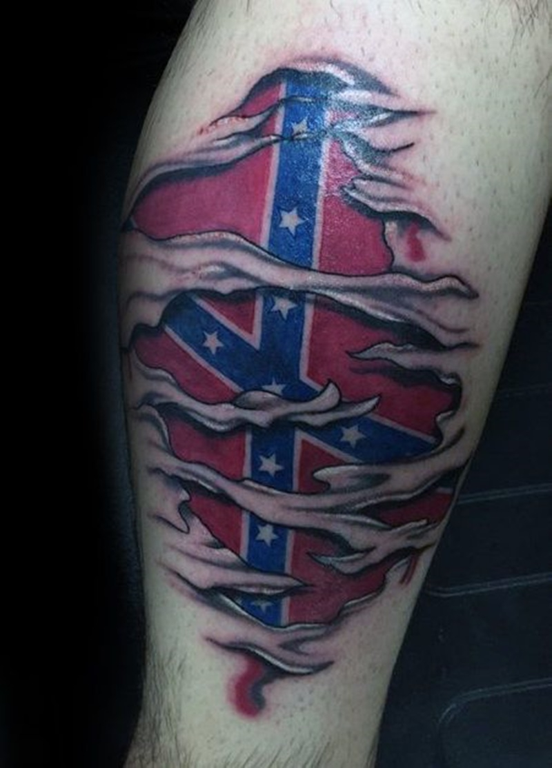 125 Rebel Flag Tattoo With Amazing Design Ideas Wild Tattoo Art for size 800 X 1114