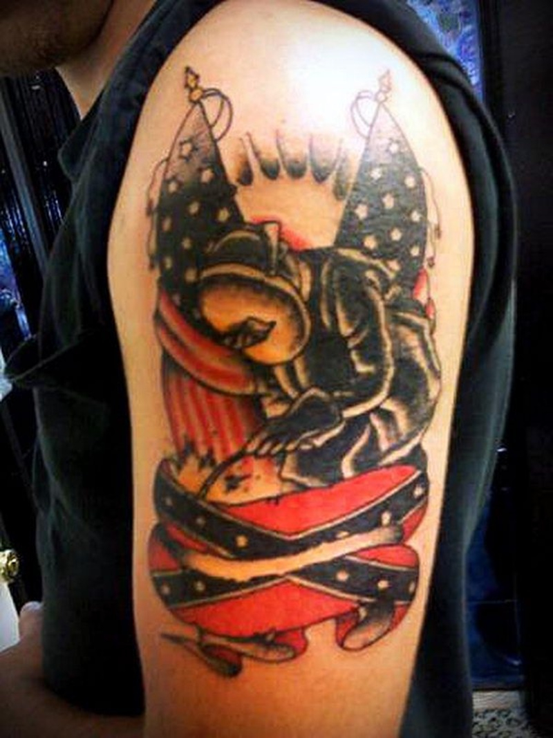 125 Rebel Flag Tattoo With Amazing Design Ideas Wild Tattoo Art in size 800 X 1067