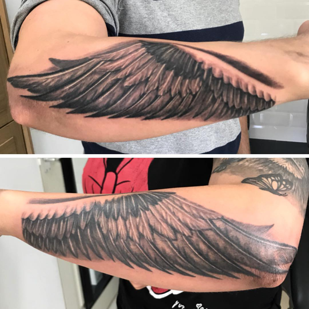 125 Wing Tattoo Inspirations That Make You Feel A Lot Freedom throughout dimensions 1080 X 1080