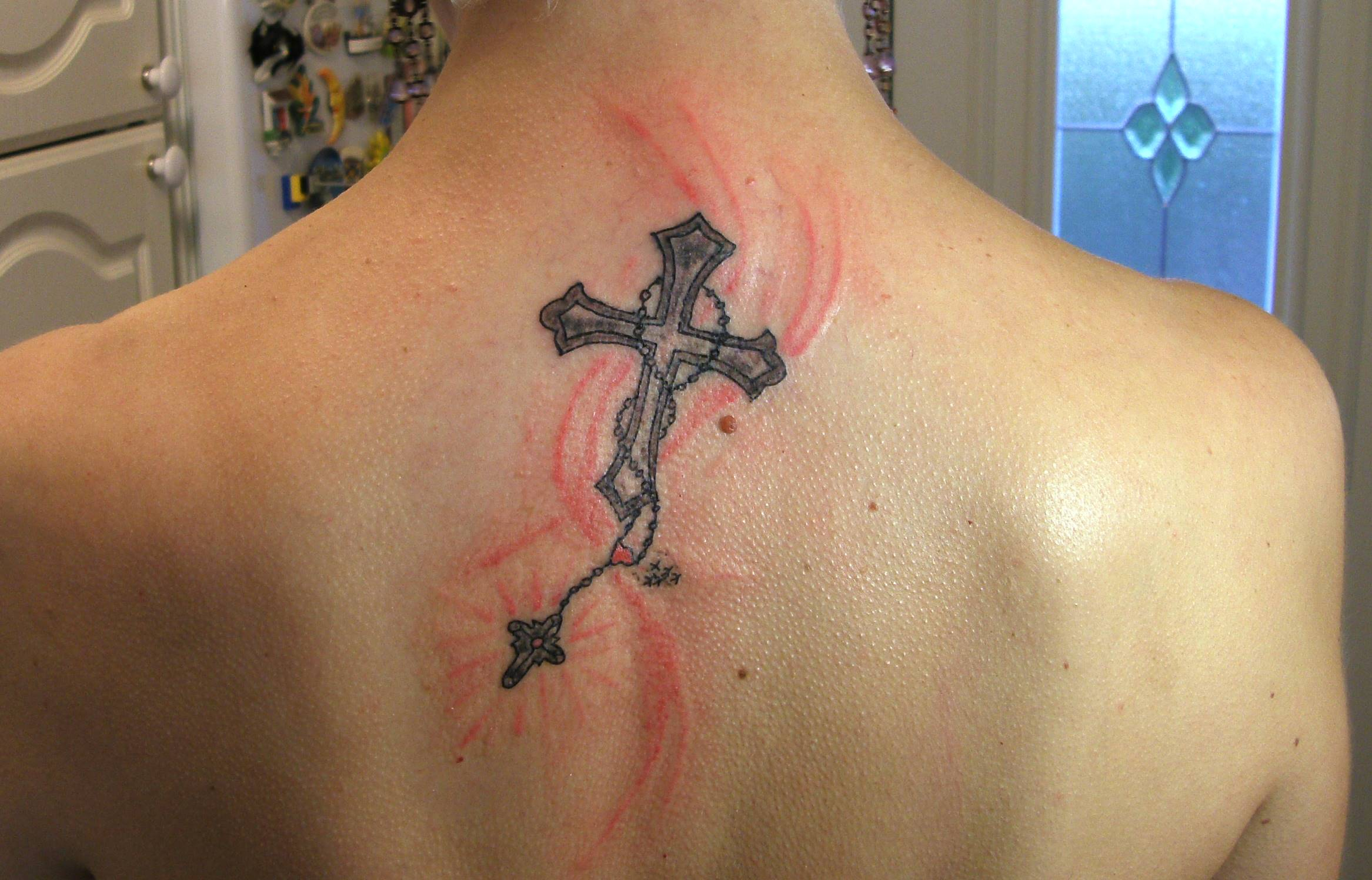 13 Pretty Girly Cross Designs Images Feminine Cross Tattoo Designs in measurements 2333 X 1496