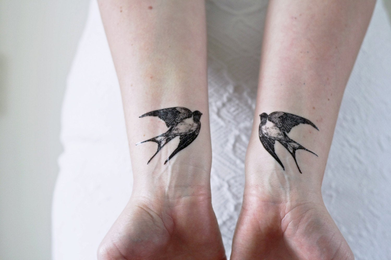 2 Swallow Temporary Tattoos Swallow Set Temporary Tattoo Etsy intended for sizing 1500 X 1000