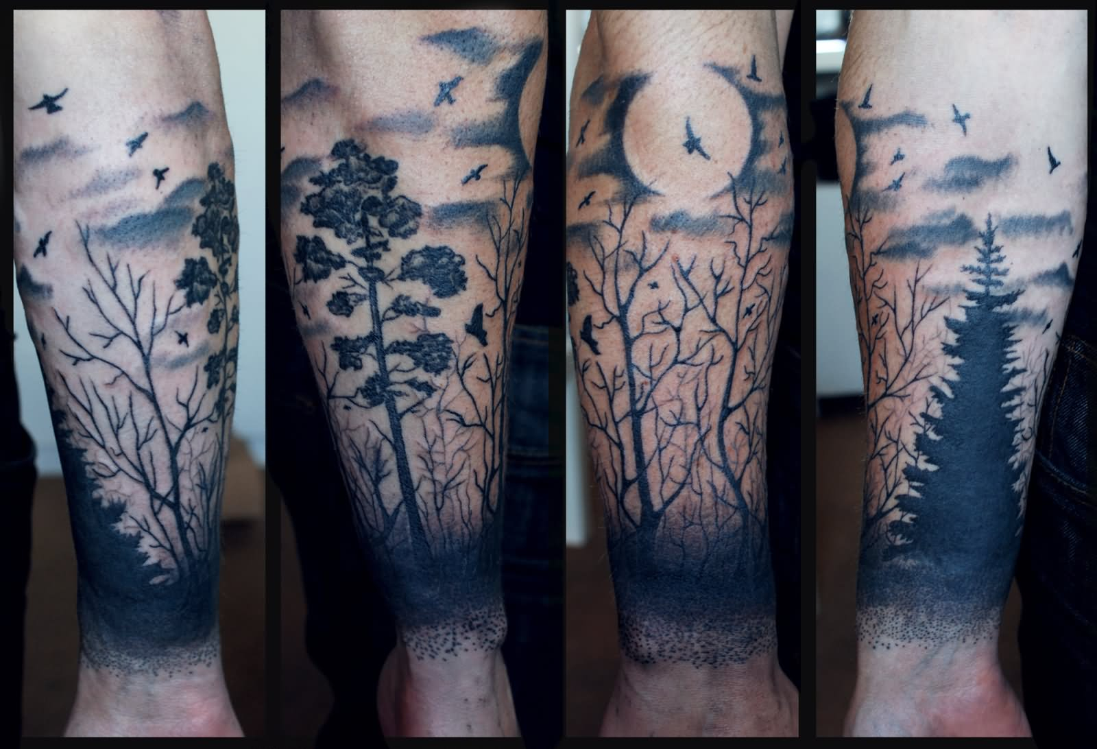 20 Nice Forest Scenery Tattoos inside sizing 1600 X 1092